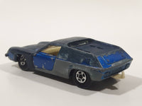 Vintage 1969 Lesney Matchbox Superfast No. 5 Lotus Europa Blue Painted Dark Blue Die Cast Toy Car Vehicle with Opening Doors