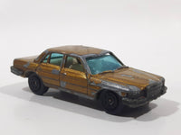 Vintage Yatming No. 1012 Mercedes-Benz 450 SEL Gold Die Cast Toy Car Vehicle - Hong Kong