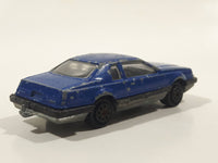 Vintage Majorette No. 217 Ford Thunderbird Dark Blue 1/67 Scale Die Cast Toy Car Vehicle With Opening Hood