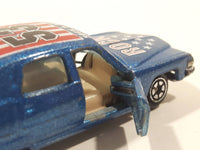 Vintage Yatming No. 1053 Cadillac Fleetwood Brougham #53 Rock and Roll Blue Die Cast Toy Car Vehicle with Opening Doors