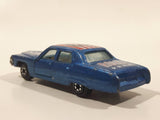 Vintage Yatming No. 1053 Cadillac Fleetwood Brougham #53 Rock and Roll Blue Die Cast Toy Car Vehicle with Opening Doors