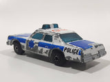 Vintage 1984 Matchbox Superfast Plymouth Gran Fury G12 Police Cop White Die Cast Toy Car Vehicle