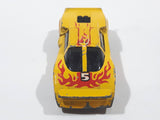 1985 Hot Wheels Crack-Ups Exotic (side crash) Side Banger Yellow Die Cast Toy Muscle Car Vehicle Hong Kong