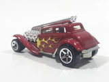 2007 Hot Wheels Straight Pipes Dark Metalflake Red Die Cast Toy Car Vehicle