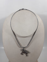 Unicorn 15" Long Metal Chain Necklace