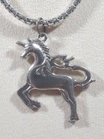 Unicorn 15" Long Metal Chain Necklace