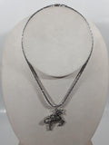 Unicorn 15" Long Metal Chain Necklace