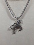 Unicorn 15" Long Metal Chain Necklace