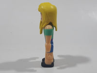Roblox Bandage Face Blonde Girl Green Top Blue Shorts 2 3/4" Tall Toy Action Figure