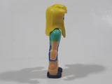 Roblox Bandage Face Blonde Girl Green Top Blue Shorts 2 3/4" Tall Toy Action Figure