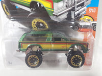 2017 Hot Wheels HW Hot Trucks Chevy Blazer 4x4 Metalflake Green Die Cast Toy Car Vehicle New in Package