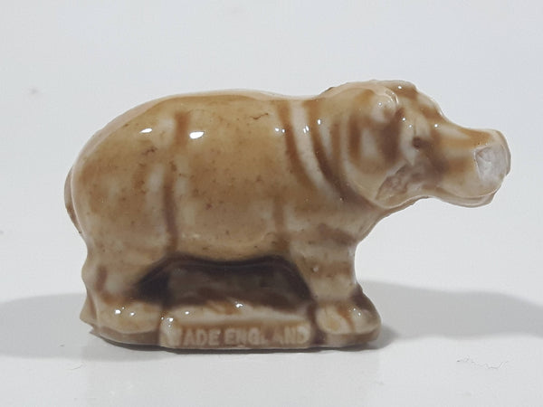 Vintage Wade England Hippo Hippopotamus Red Rose Tea Figurine Face Chip