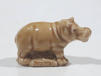 Vintage Wade England Hippo Hippopotamus Red Rose Tea Figurine