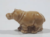 Vintage Wade England Hippo Hippopotamus Red Rose Tea Figurine