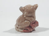 Vintage Wade England Whimsies Red Rose Tea Lemur Figurine