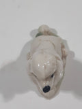 Vintage Wade England Red Rose Tea White Poodle Dog Figurine