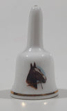Vintage Horse Themed 2" Tall Bone China Bell