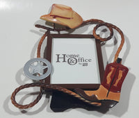 Home & Office by FGI Western Cowboy Boot and Hat Themed Metal Picture Frame