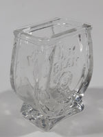 Jim Beam Embossed Glass Toothpick Holder