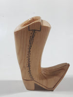 Wood Cowboy Boot Shaped Toothpick Holder