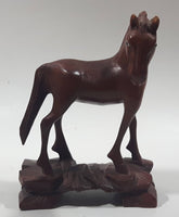 Horse 5" Tall Wood Carved Figurine