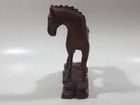 Horse 5" Tall Wood Carved Figurine