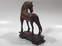 Horse 5" Tall Wood Carved Figurine