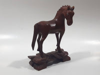 Horse 5" Tall Wood Carved Figurine