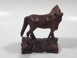 Horse 5" Tall Wood Carved Figurine