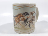 Otagiri USA Advantage Collection Loraine Kress Stanley Papel Western Themed Running Wild Horses Artwork Ceramic Coffee Mug Cup