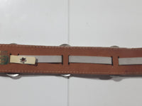 White Western Themed 35" Long Belt