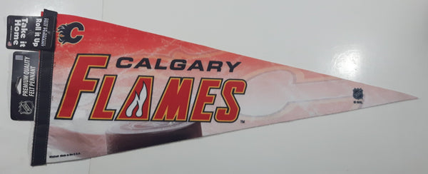 Calgary Flames NHL Ice Hockey Team Full Size 30" Long Felt Pennant New with Tags