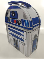 2010 LucasFilm Star Wars R2D2 Shaped Embossed Tin Metal Lunch Box