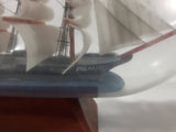 Vintage Highly Detailed Miniature "Pamir" German Flagged Tall Ship in Cork Top 7 1/4" Long Glass Bottle
