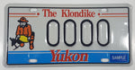 Yukon The Klondike Man Panning Gold Themed Metal Vehicle License Plate Tag 0000 Sample