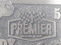 Premier Industrial Corporation Indy 500 Race Car Nut and Bolt Themed Metal Belt Buckle