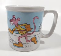 Vintage 1982 Royal Orleans United Artists The Pink Panther Collection Caution Thin Ice Hockey Themed Ceramic Coffee Mug Cup