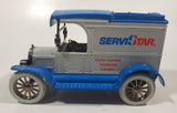 ERTL Limited Edition 1913 Ford Model T Van ServiStar Home Centers Hardware Lumber Grey and Blue 5 3/4" Long Die Cast Toy Car Vehicle Coin Bank