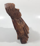 Vintage Syroco "Give Your Pipe A Rest" Dog Shaped 6" Tall Heavy Wood Pipe Rest