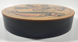 Vintage Clarence A. Wells Eagle and Salmon Themed 10 1/2" Bent Wood Aboriginal Drum Art