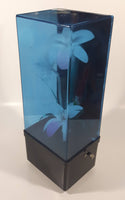 Vintage Fiber Optics Windup Musical Box Fiber Optics Flower Light 14" Tall No Cord