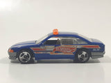 2002 Hot Wheels Heat Fleet Police Cruiser Fire Chief No. 06 Blue Die Cast Toy Emergency Response Cop Vehicle