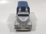 2002 Hot Wheels Haulers Diabolical Doctor Fraser's Lazers Cargo Truck Silver Grey and Blue Die Cast Toy Car Vehicle