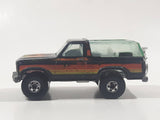1982 Hot Wheels Ford Bronco Black Die Cast Toy Car SUV Vehicle BW Hong Kong