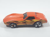 1998 Hot Wheels Tattoo Machines Corvette Stingray Orange Die Cast Toy Car Vehicle