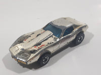 Vintage 1979 Hot Wheels Golden Machines Corvette Stingray Gold Chrome Die Cast Toy Car Vehicle Hong Kong