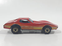 1982 Hot Wheels Gold Hot Ones Corvette Stingray Red Die Cast Toy Car Vehicle - Hong Kong