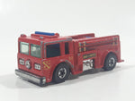 1982 Hot Wheels Fire Eater Red Fire Truck Die Cast Toy Car Vehicle - BW - Blue Lights