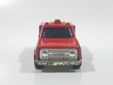 1986 Hot Wheels Workhorses Rescue Ranger Red Fire Truck Die Cast Toy Car Vehicle - Yellow lights