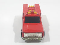 1986 Hot Wheels Workhorses Rescue Ranger Red Fire Truck Die Cast Toy Car Vehicle - Yellow lights